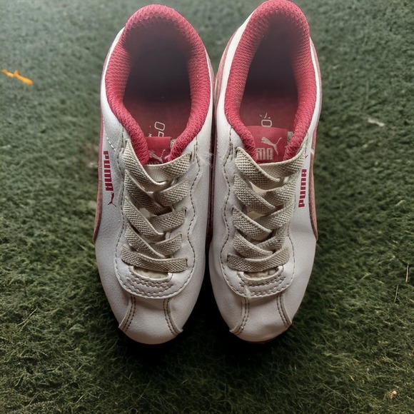 Puma Turin Toddler sz 11c Puma White and Calypso Coral - Picture 3 of 8